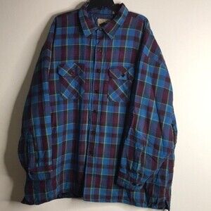 Northern lakes button down flannel cozy shacket coat jacket size 3x
